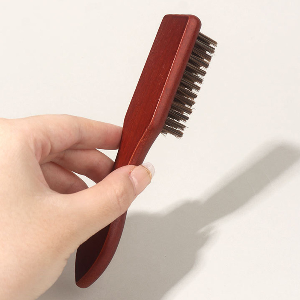 Grooming Men'S Hair - แปรงหวีหนวดไม้ 2 ชิ้น หวีจัดแต่งทรงหนวด หวีสำหรับผู้ชาย หวีสำหรับจัดแต่งทรงผมด้านหลัง