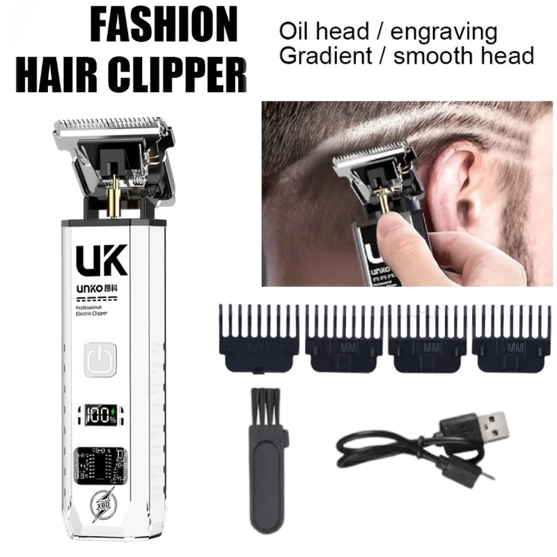 Men'S Grooming Product - เครื่องตัดผมไฟฟ้าสำหรับผู้ชาย ไร้สาย เครื่องเล็มเคราแบบมืออาชีพ พร้อมหวีรองตัด 4 ขนาด