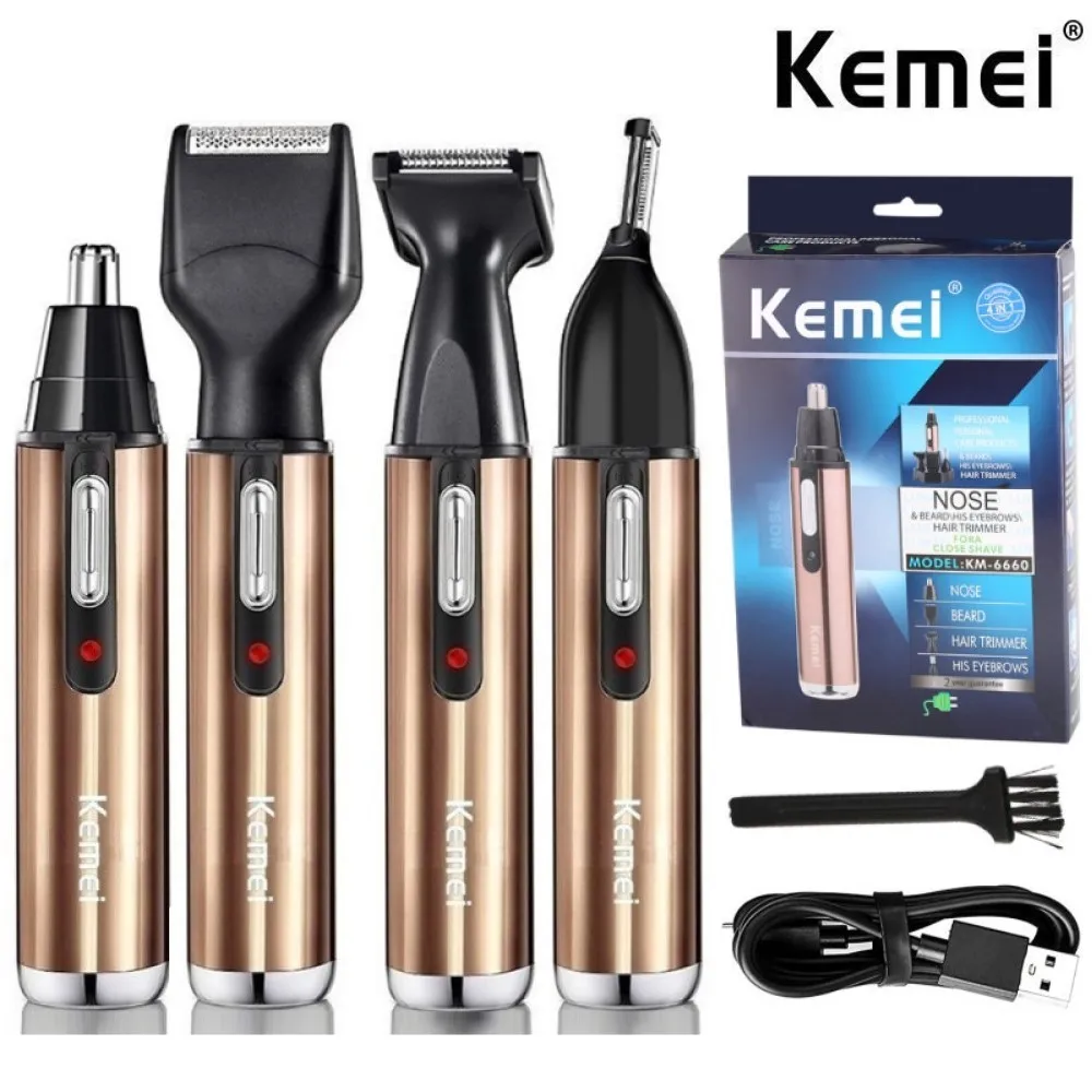 Men'S Grooming Boxes - Kemei All In One จมูกแบบชาร์จไฟได้ Trimmer