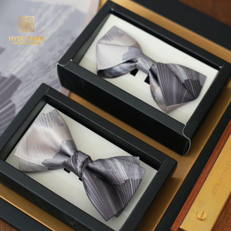 Men'S Grooming Boxes - เจ้าบ่าวผู้ชายที่ดีที่สุดกล่องของขวัญสีเทาเงินแชมเปญทองชุดผู้ชายผูกโบว์แต่งงาน