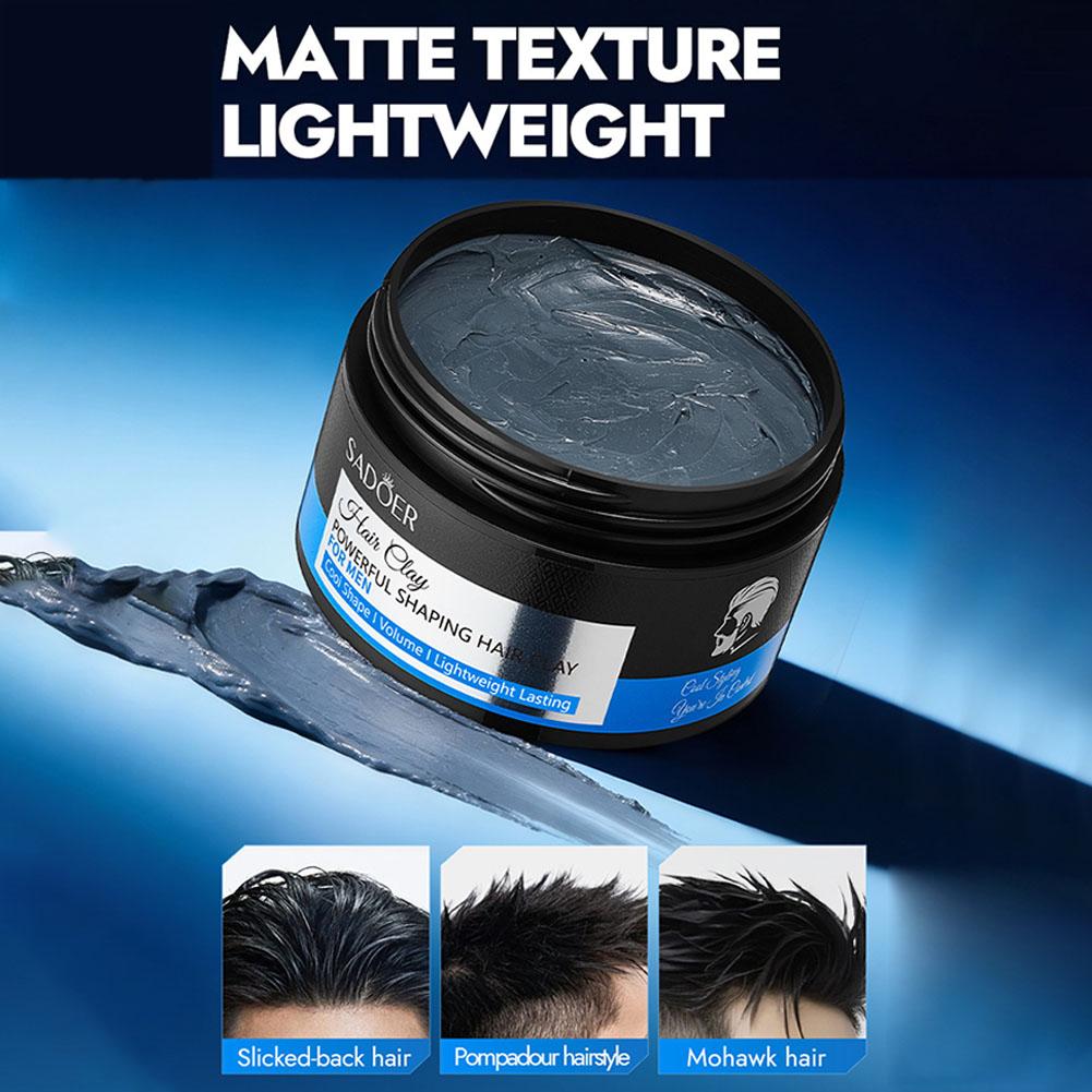 Grooming Men'S Hair - ดินเหนียวจัดแต่งทรงผมสำหรับผู้ชาย ติดทนนาน ให้ลุคแมทท์ แว็กซ์จัดแต่งทรงผม เพิ่มวอลลุ่ม ครีมจัดแต่งทรงผมสำหรับผู้ชาย