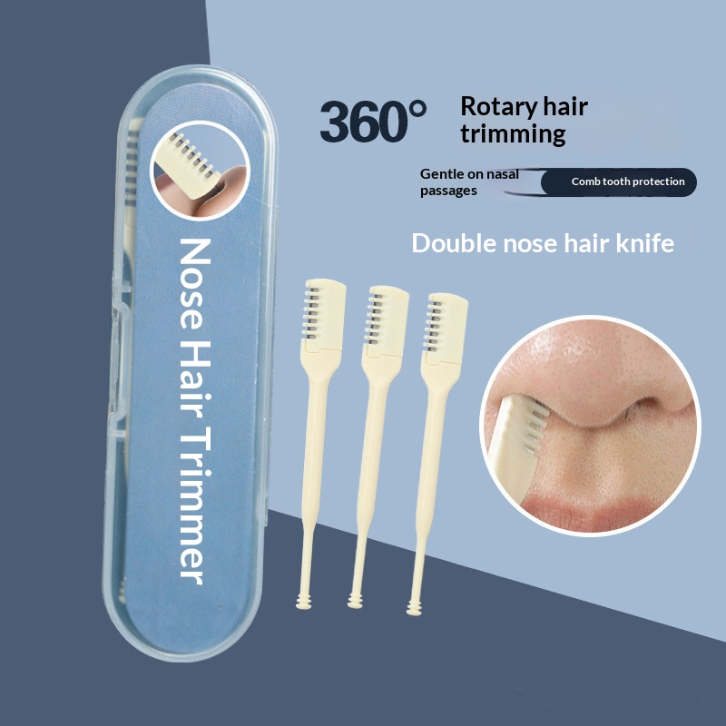 Men'S Grooming Nose Hair Trimmer - เครื่องตัดขนจมูกแบบสองด้าน 360 องศา ° เครื่องตัดขนจมูกและหูแบบหมุนได้ พกพาสะดวก
