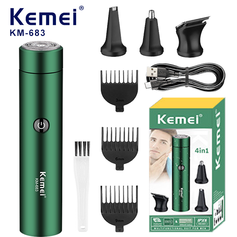 Grooming Men'S Eyebrows - เครื่องเล็มขนจมูกแบบชาร์จไฟได้4 IN1สำหรับผู้ชาย & ผู้หญิงชุดตัดแต่งขนตาไฟฟ้าเคราเครื่องเล็มขนจมูกและหูเครื่องเล็มบิกินี่