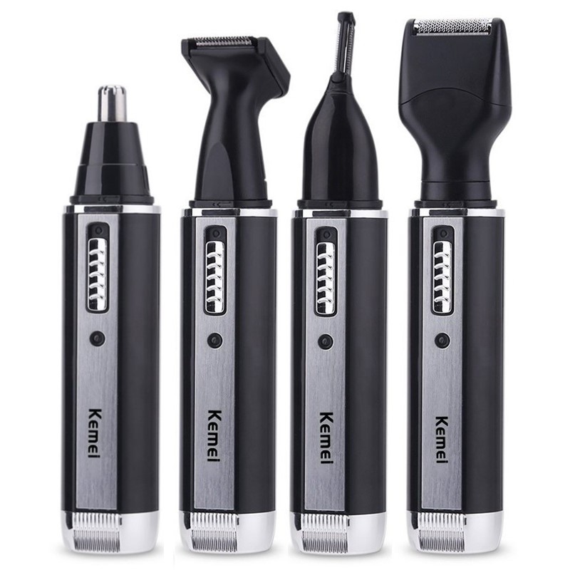Grooming Men'S Eyebrows - Keme เครื่องเล็มขนจมูก4in1สำหรับผู้ชาย, เครื่องเล็มคิ้วและเคราทำความสะอาดจมูกชุดที่โกนขนชาร์จได้