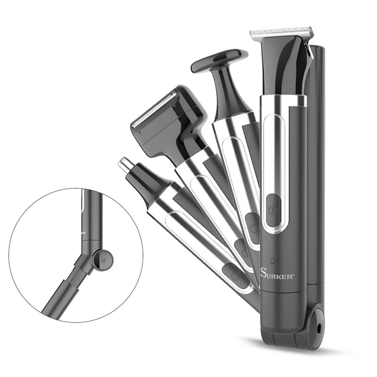 Grooming Men'S Eyebrows - Surker 4-in-1 เครื่องโกนหนวดสําหรับ Men Grooming Kit