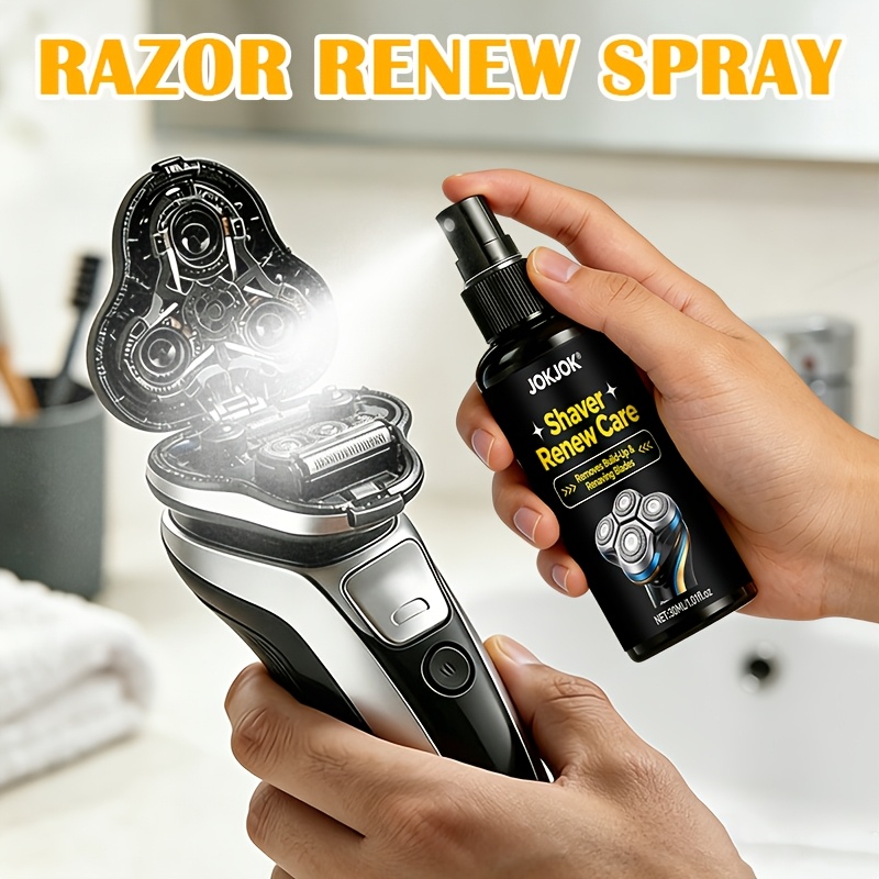 Grooming Men'S Hair - สเปรย์บำรุงเครื่องโกนหนวดไฟฟ้า 30 มล. น้ำยาหล่อลื่นสำหรับเครื่องโกนหนวดแบบหมุน ป้องกันสนิม ลดเสียงรบกวน
