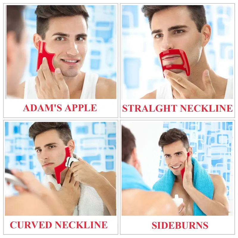 2/4Pcs Men's Beard CombsผมTrim - Grooming Men'S Hair บทวิจารณ์และราคา