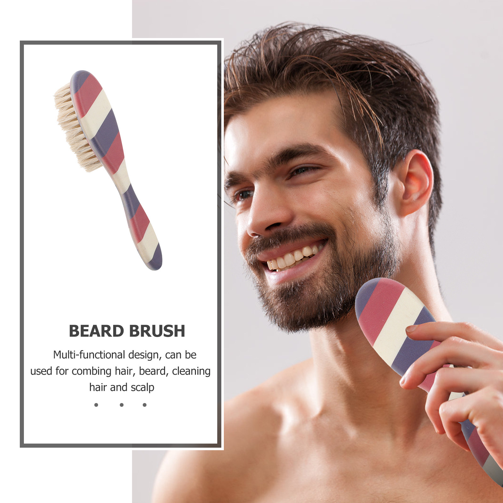 แปรงหวีหนวดสำหรับผู้ชาย ขนแปรง - Grooming Men'S Hair บทวิจารณ์และราคา