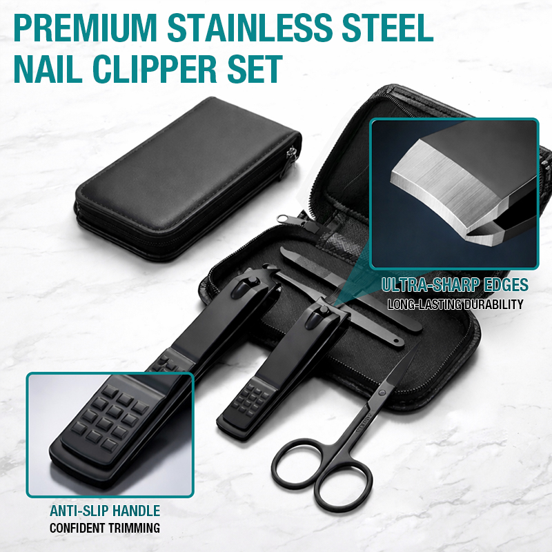 ชุดกรรไกรตัดเล็บแบบพกพา 6-IN-1 - Mens Grooming Travel Kit บทวิจารณ์และราคา
