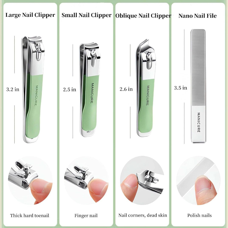 ชุดทำเล็บ 4 ชิ้น ชุดกรรไกรตัดเ - Mens Grooming Travel Kit บทวิจารณ์และราคา