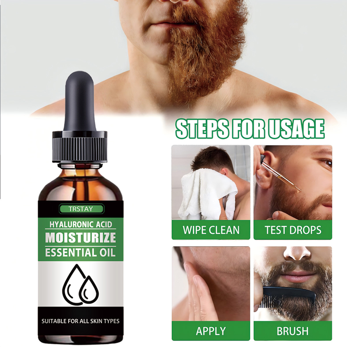 100% ธรรมชาติเร่งผมบนใบหน้า Gr - Men'S Grooming Product บทวิจารณ์และราคา