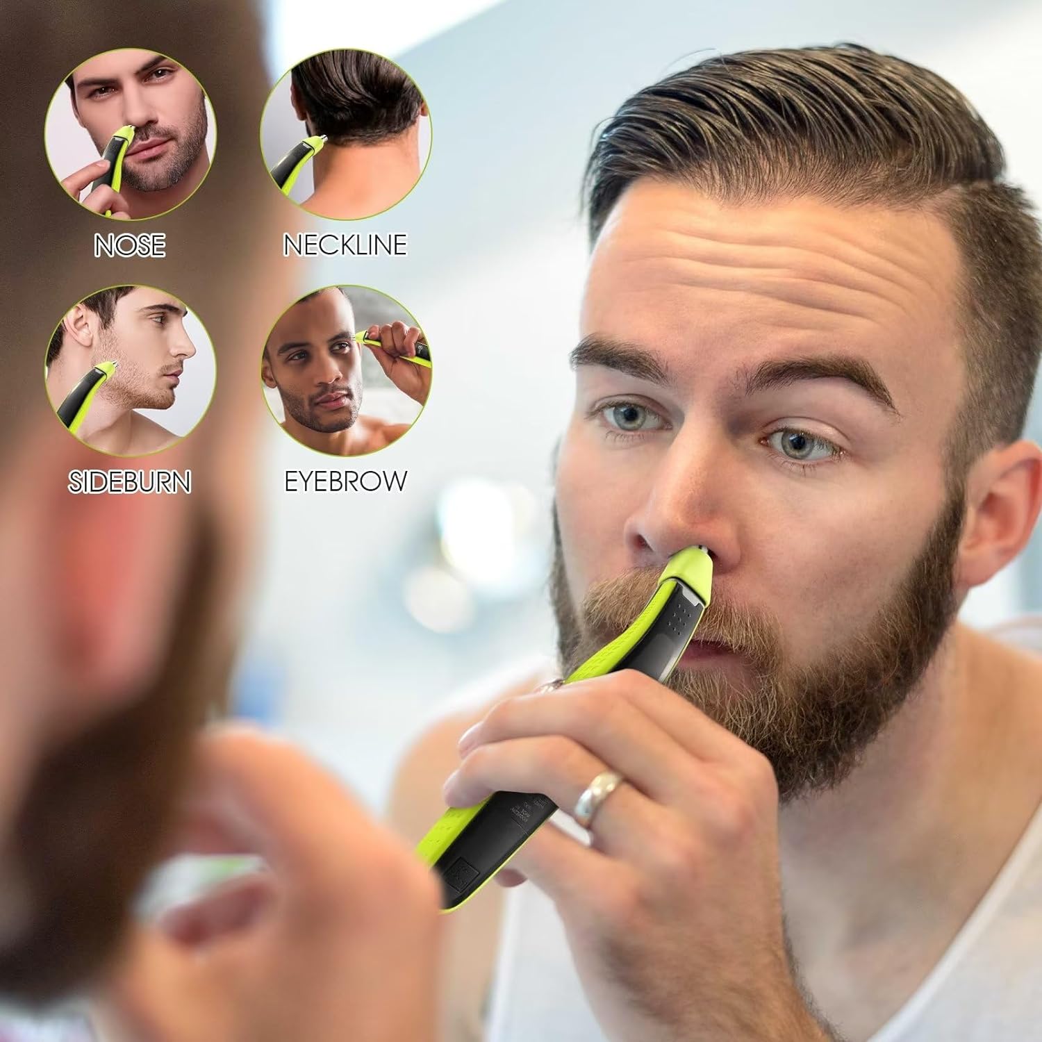 YUKU ผมจมูก Trimmer เปลี่ยนใบม - Grooming Men'S Hair บทวิจารณ์และราคา