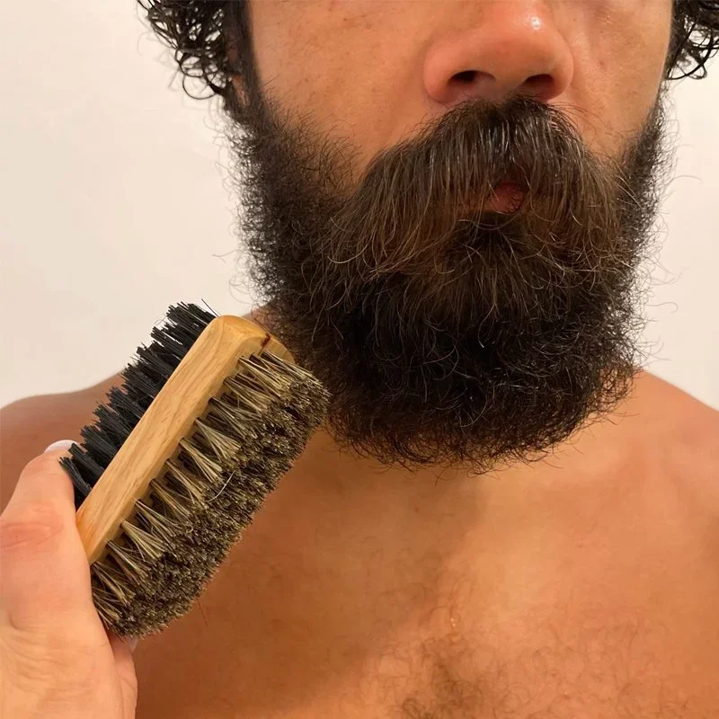 แปรงปัดเคราพร้อมด้ามไม้ธรรมชาต - Men'S Grooming Product บทวิจารณ์และราคา