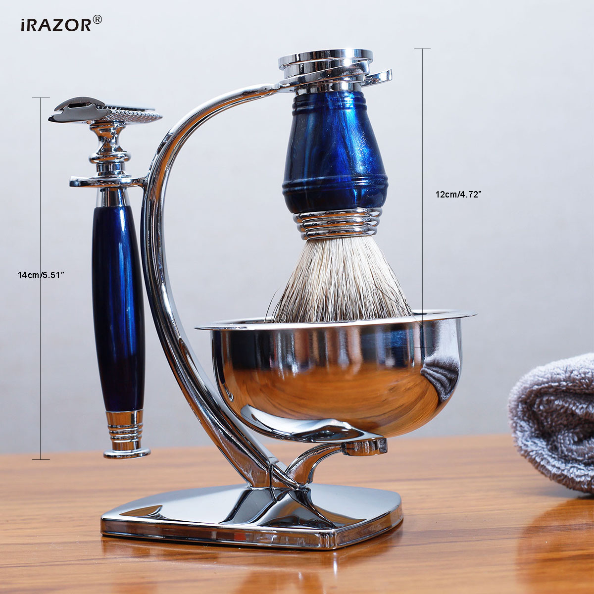 iRAZOR ชุดโกนหนวดหรูหราสำหรับผ - Mens Grooming Kit Luxury บทวิจารณ์และราคา