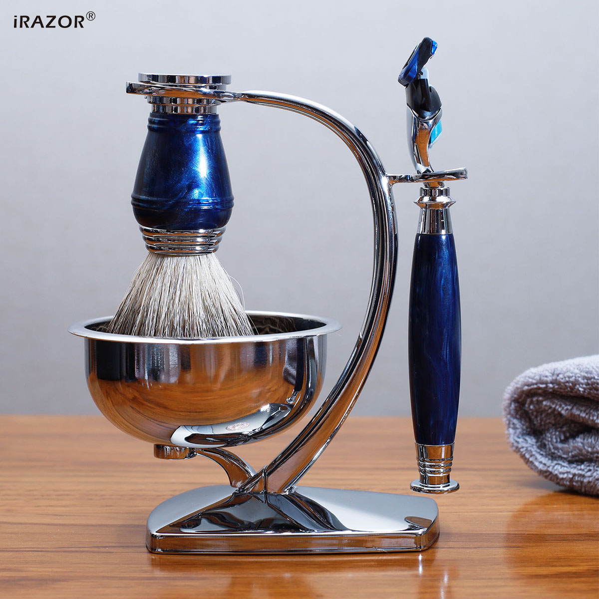 iRAZOR ชุดโกนหนวดหรูหราสำหรับผ - Mens Grooming Kit Luxury บทวิจารณ์และราคา