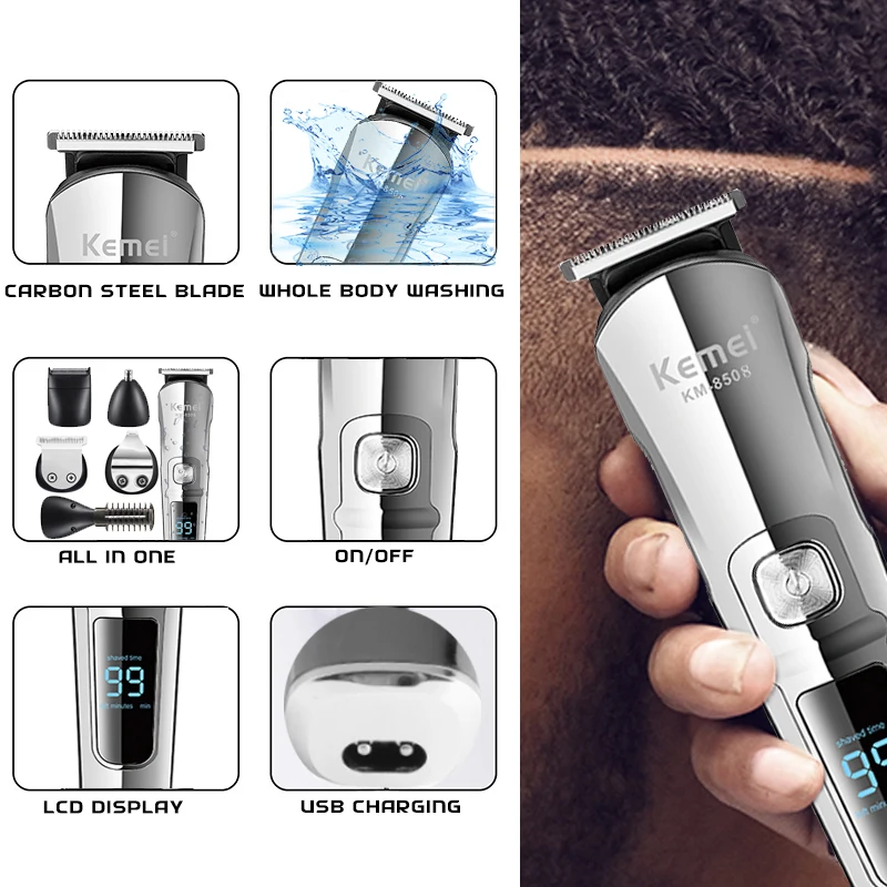 เครื่องโกนหนวด Kemei รุ่น KM-8 - Men'S Grooming Boxes บทวิจารณ์และราคา