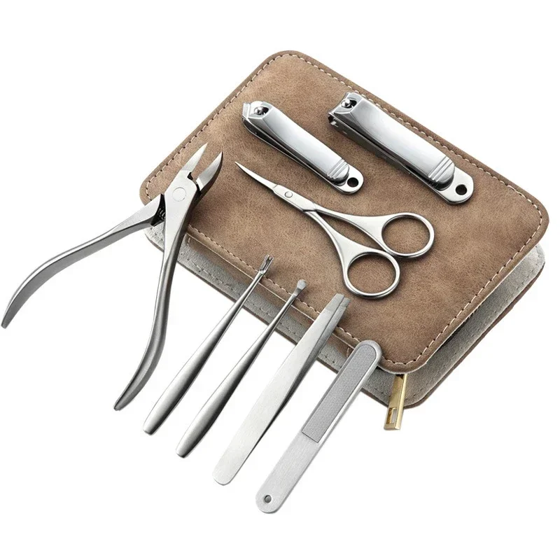 8/12pcs Professional เล็บชุดสแ - Mens Grooming Travel Kit บทวิจารณ์และราคา